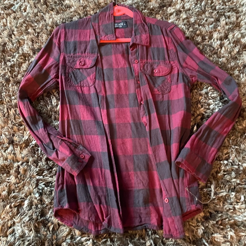 Black and red flannel